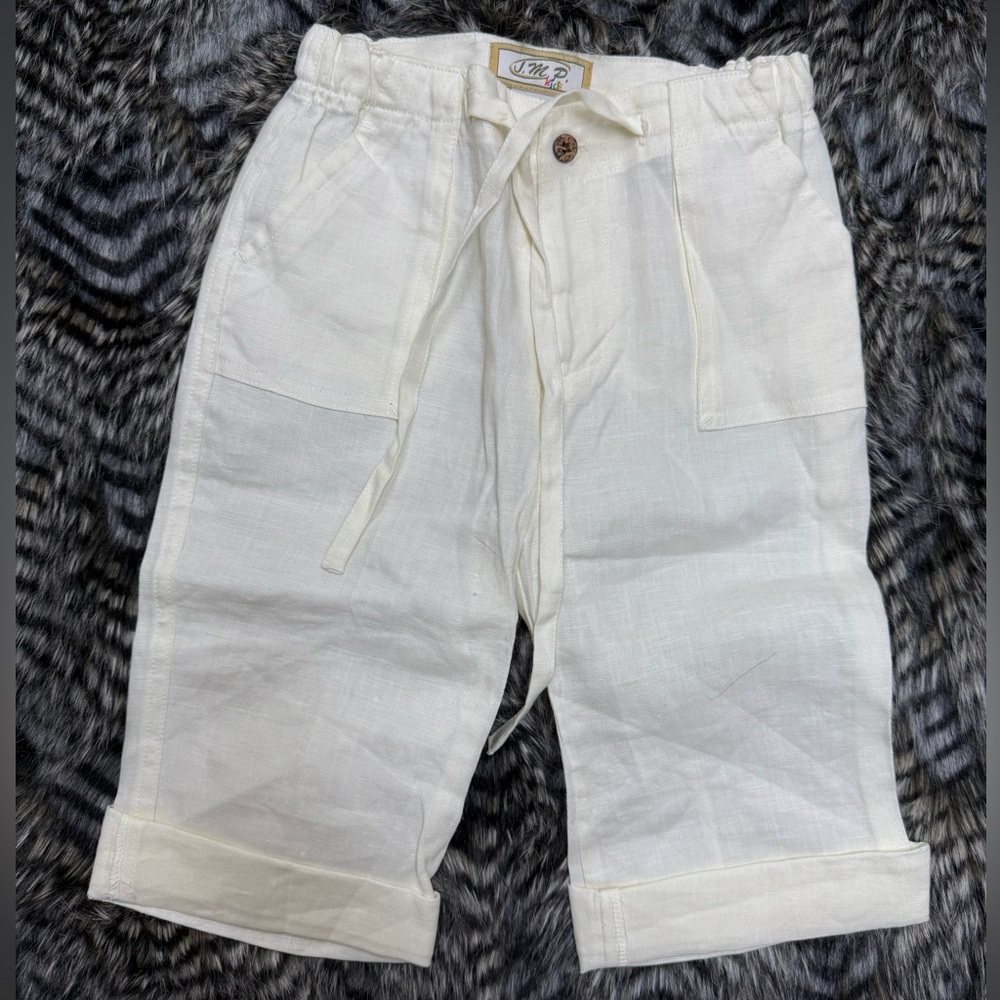 Men's White Linen pants.
